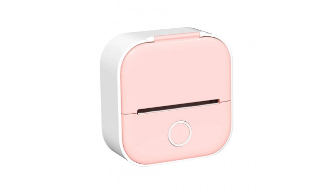 Phomemo T02 portable label printer pink case