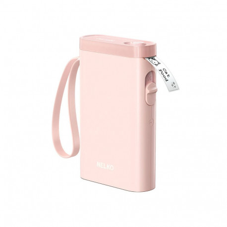 Nelko P21 thermal label printer (pink)