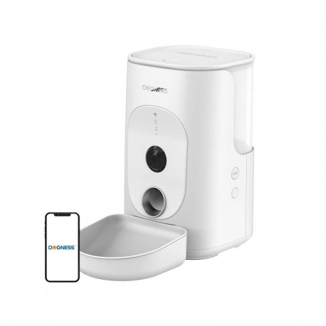 Dogness F15 WiFi 4L smart food dispenser with camera with plastic bowl (white)