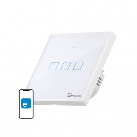 Smart Switch WiFi + RF 433 Sonoff T2 EU TX (3-channel) updated