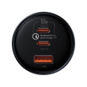 Car Charger Baseus Qualcomm, USB, 2x USB-C, 160W (Grey)