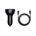 Car Charger Baseus Qualcomm, USB, 2x USB-C, 160W (Grey)