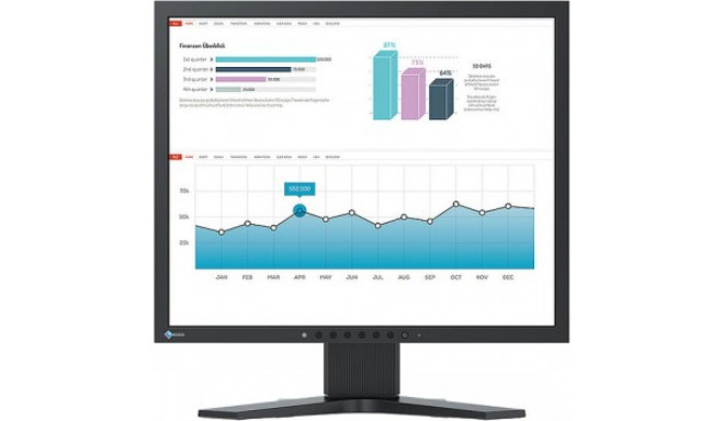 EIZO S1934H 19" IPS 5:4 1280X1024 DP/DVI-D/VGA SPEAKERS (BLACK)