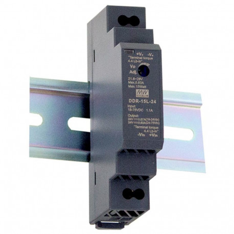 DC-DC konverter 15W 9~36V-24V 0.63A -30 kuni 70C°