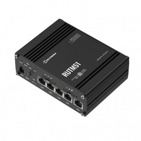 Tööstuslik 5G LTE Wifi Ruuter: 1xWAN, 4xLAN, 802.11b/g/n/ac Wave 2 MU-MIMO, -40°C-75°C, IP30