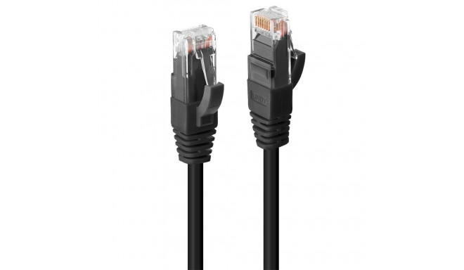 Võrgukaabel Cat6 UTP 0.5m, must, LSZH, CU