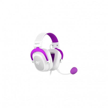 Havit H2002d - gaming headphones white and purple