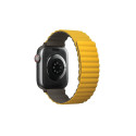 UNIQ Revix Strap Apple Watch Series 1-8/SE/SE2/Ultra 42/44/45/49mm Reversible Magnetic mustard-khaki