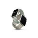 Uniq Revix rihm Apple Watch Series 1-8/SE/SE2 38/40/41mm pööratav magnetiline roheline-beež