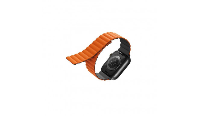 UNIQ Revix Strap Apple Watch Series 1-8/SE/SE2/Ultra 42/44/45/49mm Reversible Magnetic gray-orange