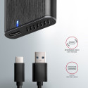 Axagon EEM2-SBC väline korpus M.2 SSD-dele USB-C 3.2 Gen 2 - must