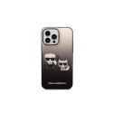 Karl Lagerfeld KLHCP14XTGKCK iPhone 14Pro Max 6.7" kõvakorpus must gradient Ikonik Karl & Choupette