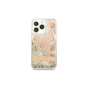 Guess GUHCP13LLFLSD iPhone 13 Pro / 136.1" kuldne kõvakorpus paisley vedel sädelus
