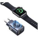 USAMS CC293 T67 20W iWatch Wall Charger 1xUSB-C 1xUSB-A tarnish