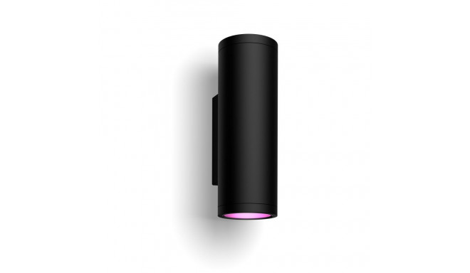 Philips Hue WCA Appear Outdoor Wall Lantern, Black | 8 W | 2000-6500 Hue White Colour Ambiance