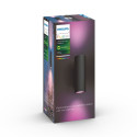 Philips Hue WCA Appear Outdoor Wall Lantern, Black | 8 W | 2000-6500 Hue White Colour Ambiance
