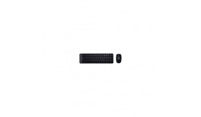 Logitech juhtmevaba klaviatuuri ja hiire komplekt MK220 US asetus, must