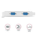 Axagon PCIe 2.0 x1 controller - 2x DB9 serial port (PCEA-S2N)