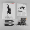 Axagon PCIe 2.0 x1 kontroller - 2x DB9 jadaport (PCEA-S2N)