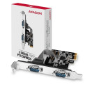 Axagon PCIe 2.0 x1 controller - 2x DB9 serial port (PCEA-S2N)