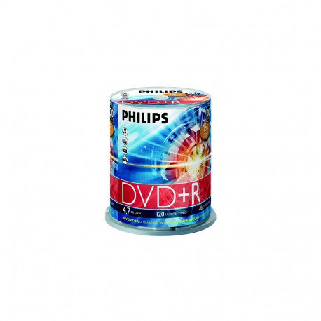 Philips DVD+R 4.7GB cake box 100
