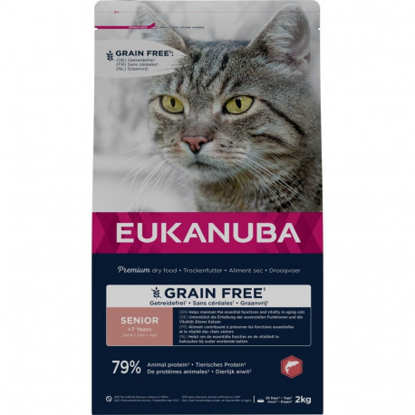 Eukanuba CAT Senior teraviljavaba lõhe kuivtoit kassidele 10 kg