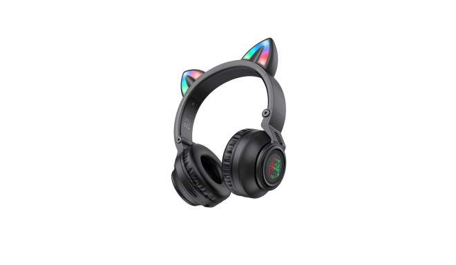 Borofone BO18 Cat Ear bluetooth must kõrvaklapid