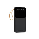 SENDEM P402 power bank 20000 mAh | 2.4A | LED | built-in USB-C, Lightning, Micro USB cables | black
