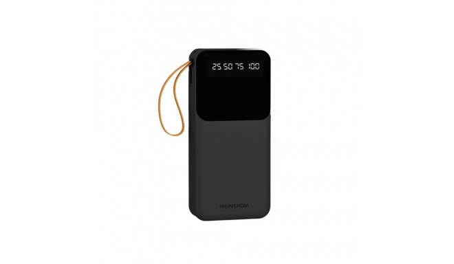 Sendem P402 akupank 20000 mAh | 2.4A | LED | integreeritud USB-C, Lightning, Micro USB kaablid | mus