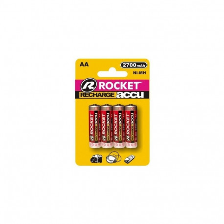 Rocket rechargeable HR6 2700mAh Blister Pack 4pcs.
