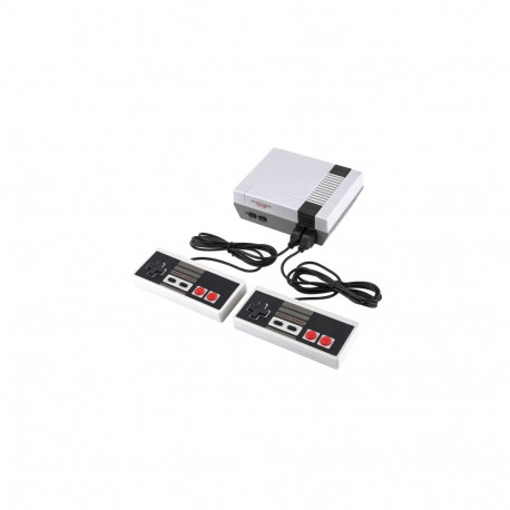 Goodbuy game console with 2 joysticks and 256 8-Bit games gray