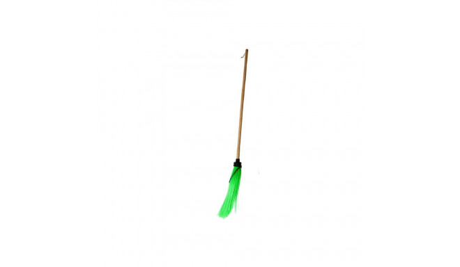 Street broom with a handle, green 0927002