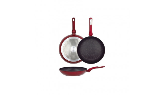 Frying pan Cosmo O24cm induction red with guard 4744561010684