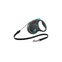 Trixie Flexi BLACK DESIGN inertsrihm koertele, nöörrihm, M: 5 m, sinine
