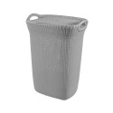Laundry box Knit 57L 45,2x34,1x61,4cm light grey