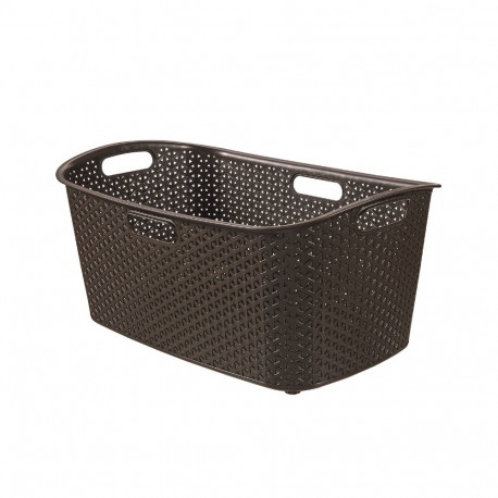 Laundry Basket My Style 47L 60x39x28cm dark brown