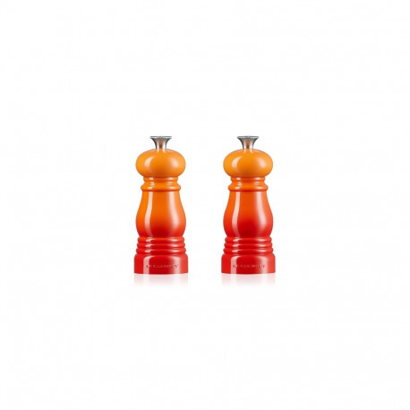 soola- ja pipraveski komplekt 11 cm oranž