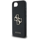 Guess Grained Big 4G Logo Small Classic Logo ümbris iPhone 16e must