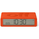 Lexon Flip Classic two-sided alarm clock orange