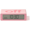 Lexon Flip Mini dual-sided alarm clock pink