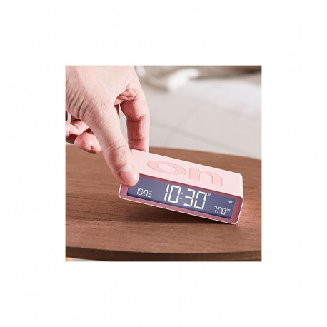 Lexon Flip Classic Two-sided Alarm Clock pink LR157P4