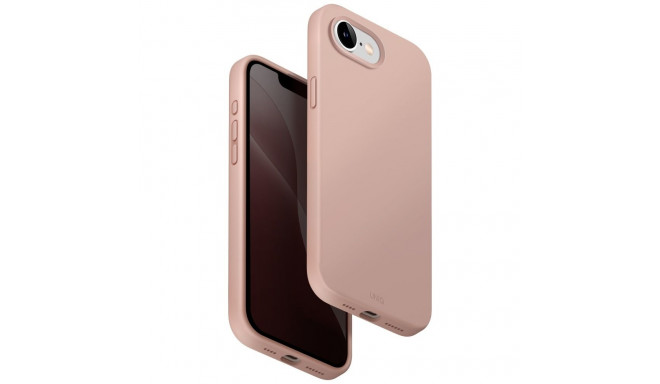 Case UNIQ Lino iPhone 16e (2025) Magclick laadimine roosa