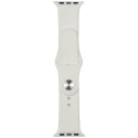 Strap Audi Sport Red Logo Silicone Watch Strap for Apple Watch 40/41/42mm white