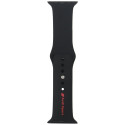 Strap Audi Sport Red Logo Silicone Watch Strap for Apple Watch 44/45/46/49mm black