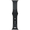 rihm Audi geomeetrilise mustriga silikoonist kellarihm Apple Watch 40/41/42mm must rihm Audi geomeetrilise mustriga silikoonist kellarihm Apple Watch 40/41/42mm must