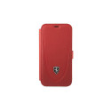 Ferrari FEOGOFLBKP12LRE iPhone 12 ProMax 6.7" punane raamatu Off Track perforeeritud