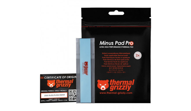 Thermal Grizzly Minus Pad Pro - 120 x 20 x 2,0 mm, 2 tükki