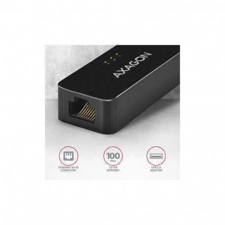 AXAGON ADE-XR USB 2.0 Ethernet 10/100 adapter with automatic installation