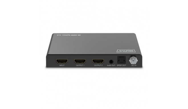 Digitus 8K HDMI jagaja, 1x2 | DS-55339 | must
