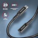 AXAGON Extension USB 20Gbps kaabel, 0,5 m | BUCM32-CF05AB | USB-C to USB-C